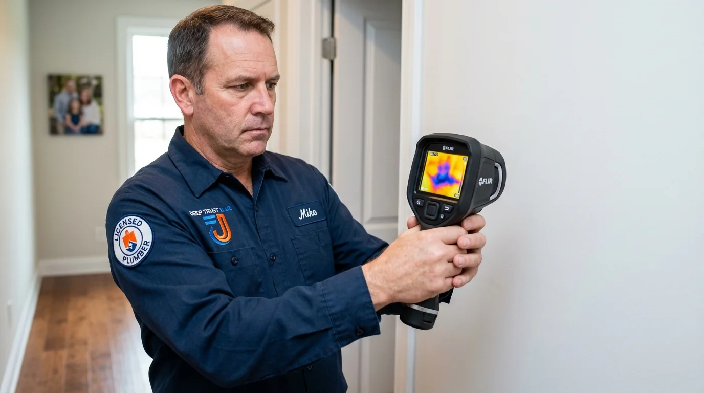 Thermal imaging leak detection by Johns Plumbing LLC in El Reno